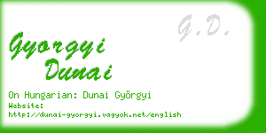 gyorgyi dunai business card